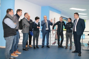 Спонсоры команды "Pro Team Astana" в гостях в Центре олимпийской подготовки по велосипедному спорту