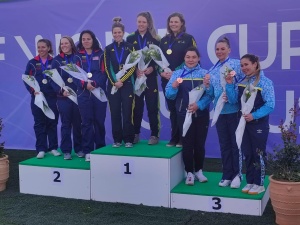 Стенд ату бойынша Әлем Кубоктың қола медалі орталық спортшыларында