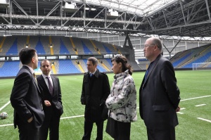 Галатасарай «Сарыарқа» велотрегіне және «Астана Арена» стадионына барды